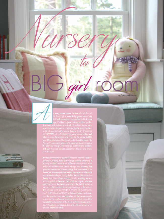 Harding and Company Design - Nursery to Big Girl Room Press